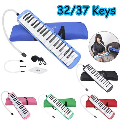 32/37 Keys Melodica with Mouthpiece Hose Bag Musical Instrument