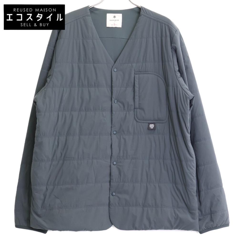SNOWPEAK [W.Mountain Exclusive] Khaki Flexible Insulated Cardigan Jacket XL khakiUsed