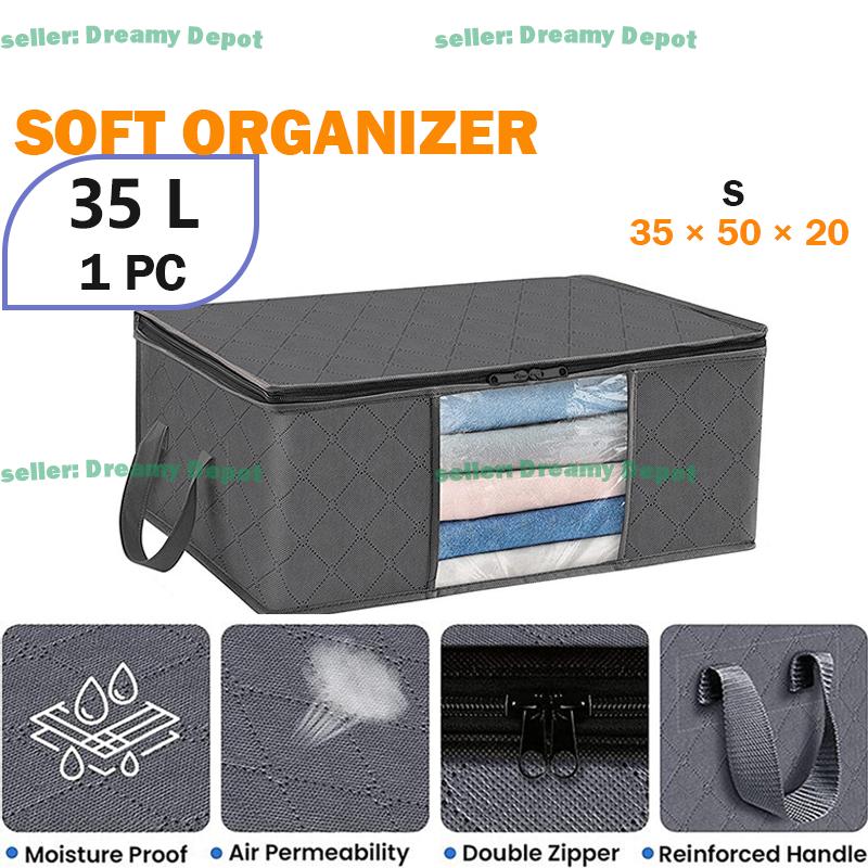 

Large Capacity Storage Bag for Clothes Blankets Moving Must Have Organizer Box Container