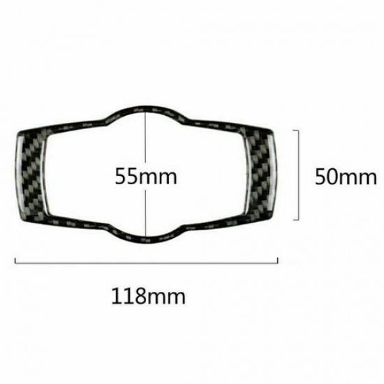 For BMW 3 Series E90 E92 E93 05-12  Carbon Fiber Car Headlight Switch Frame Trim