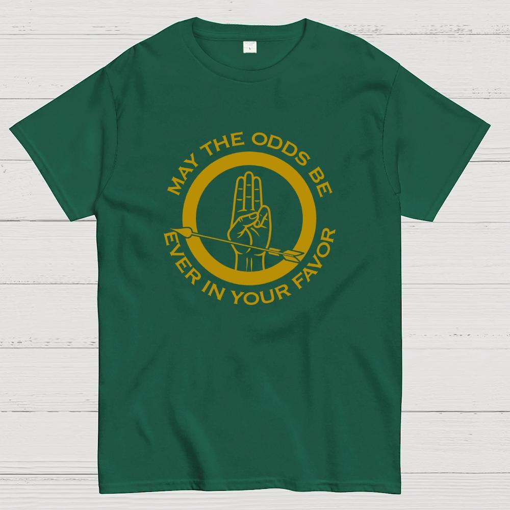 May The Odds Be Ever In Your Favor Art Print Cotton Casual Cool Loose T-Shirt