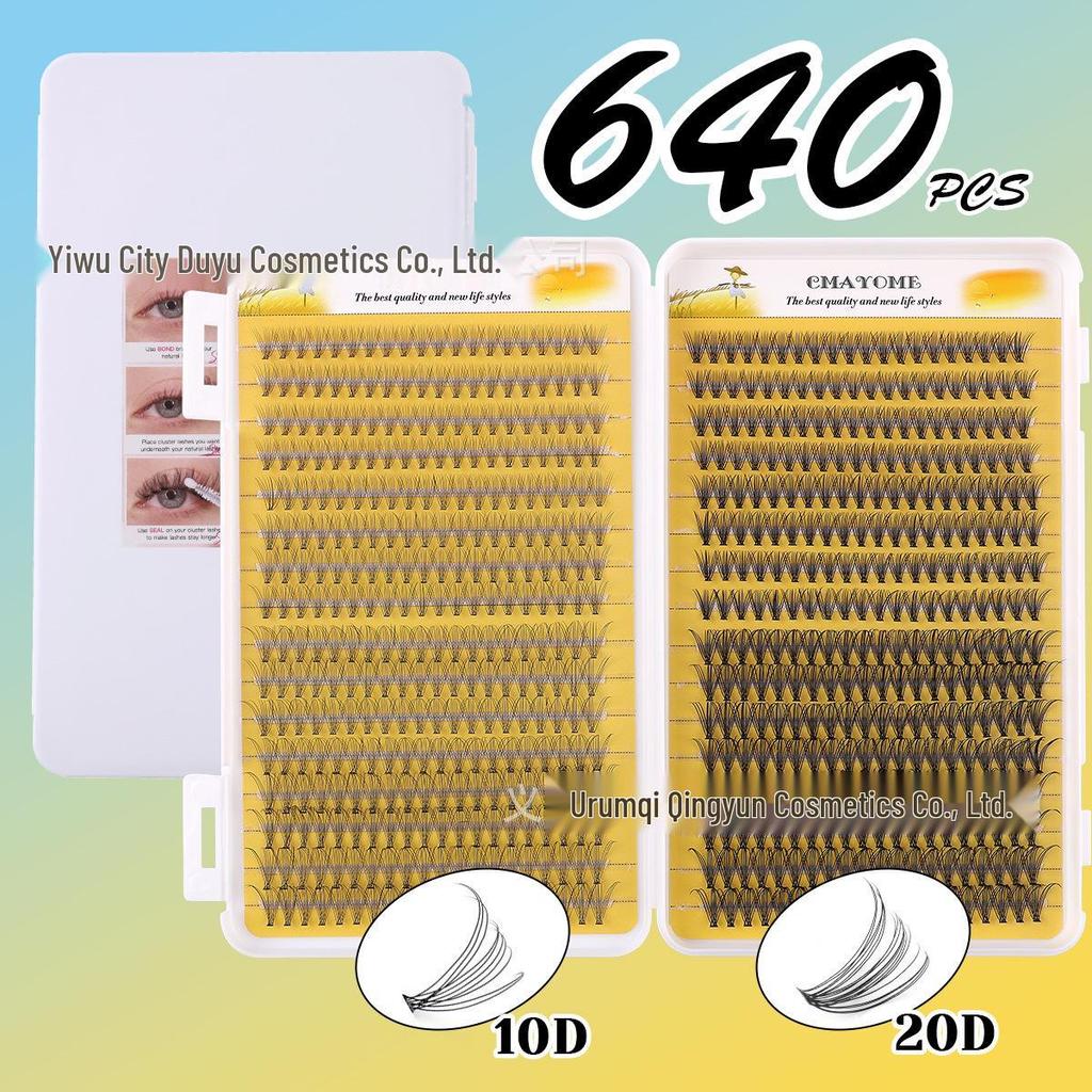 Set Extensii Gene False Natural D Curl 8-18mm - Gene Tip Cluster Segmentat DIY