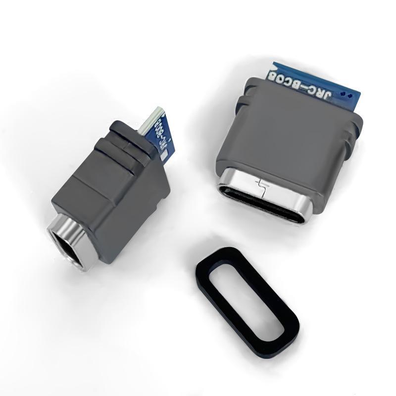 2/5/10 шт. USB 3.1 Водонепроницаемый разъем Type-C 4-контактный 5A Гнездо Двойной 5.1K Резистор Поддержка Зарядки и Разрядки