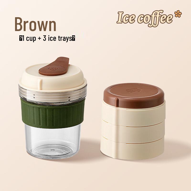 Cold Brew Coffee & Tea Tumbler with Ice Trays