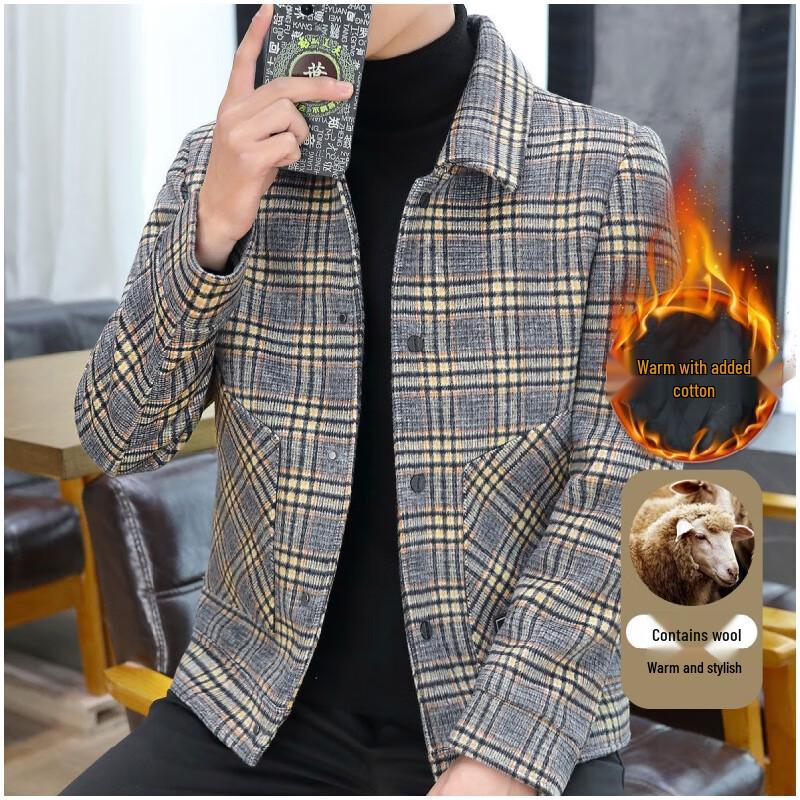 

FAPAI.EC Men s Casual Wool Blend Jacket XL 180/96A