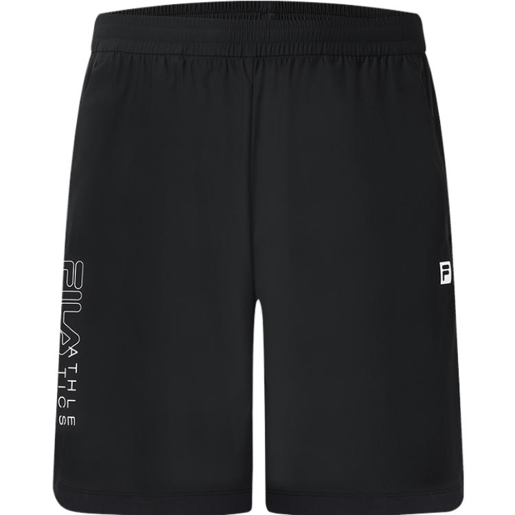 Fila 2023 New Simple Sports Solid Color Fitness Training Shorts Men Shorts Deep-Black A11M331803F-BK