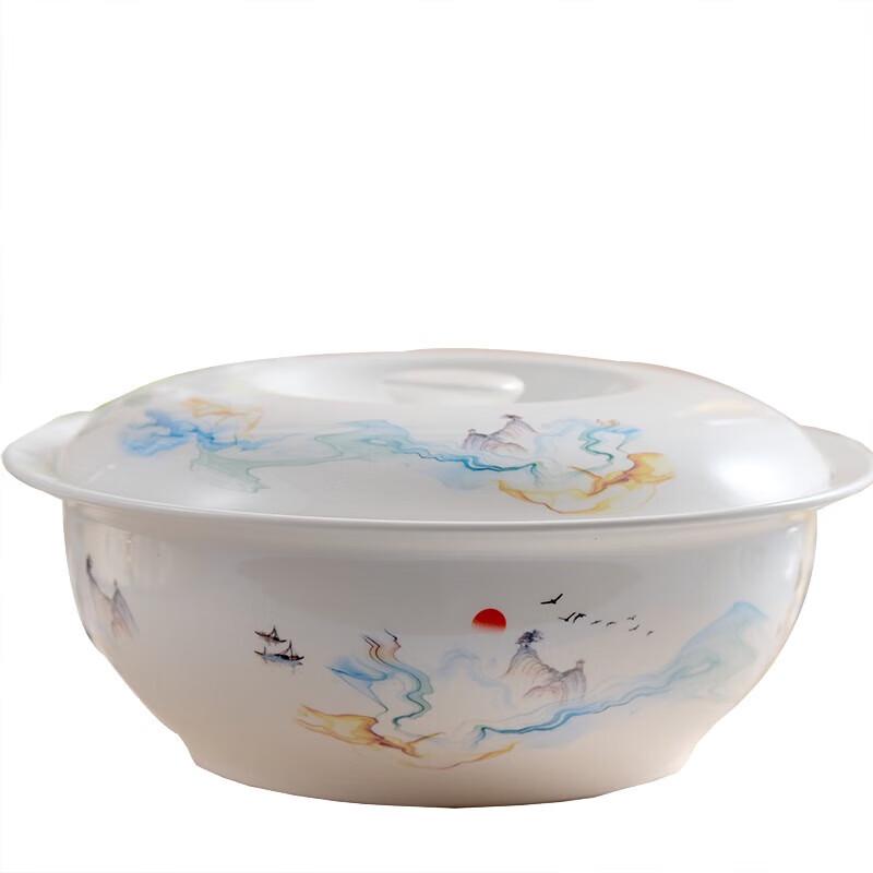 42-Piece Northern Landscape Bone China Dinner Set