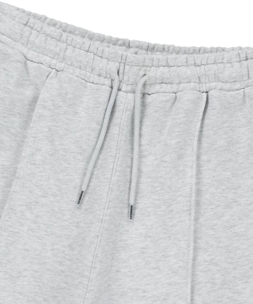 Brown Bless Tag Tuck Sweat Shorts - Ash