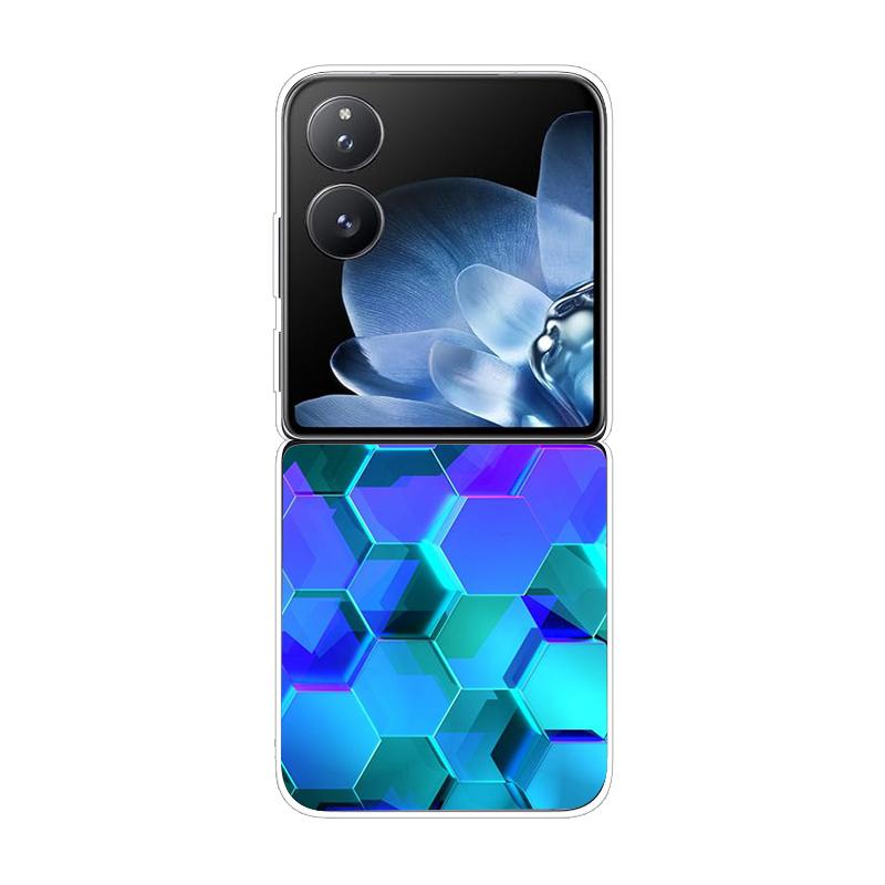 Hard PC Cover For Xiaomi Mix Flip ShockProof Phone Case For Mi Mix Flip 5G Ultra-Thin Back Clear MixFlip Shell Cover Coque Funda