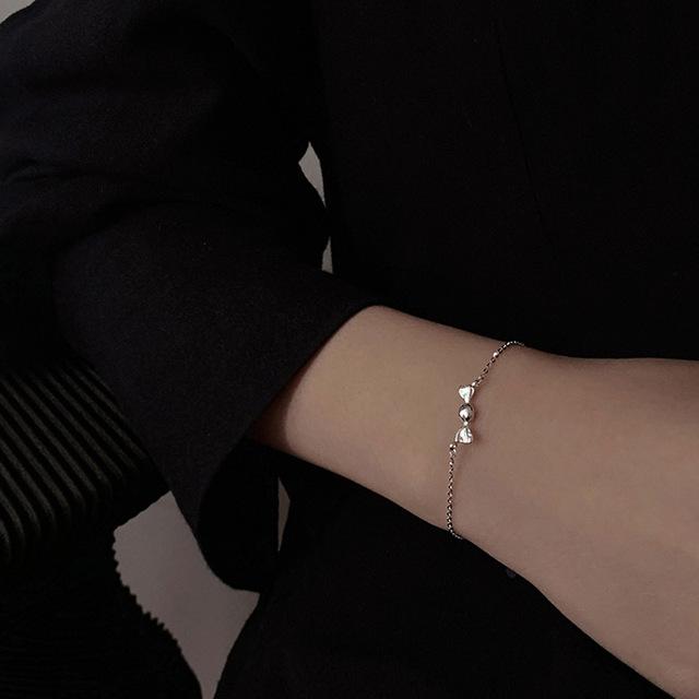 Bracciale Farfalla in Argento 925 Bracciale a Catena con Zirconi