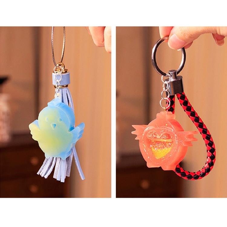 Earring Pendants Silicone Mold DIYs Animal Dog Shaped Keychain Molds Epoxy Resin