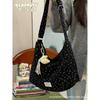 floral shoulder bag women's messenger bag autumn new armpit large capacity Korean niche commuter tote