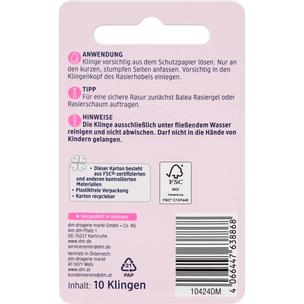 DM Balea Rasierklingen Purity 10er