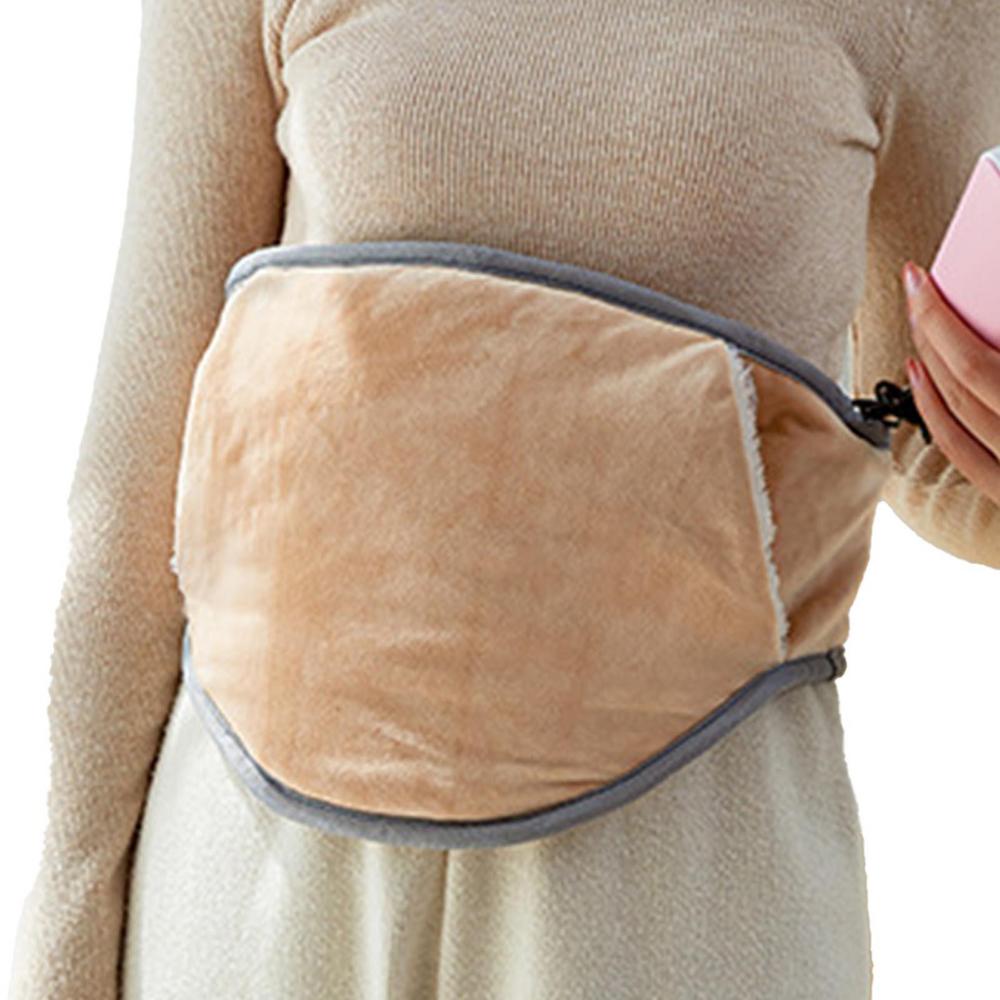 USB Electric Heating Belt Belly Warmer Waist Massager Band Back Pain Relief In Menstrual Period Heated Thermal Pad Waist Warmer