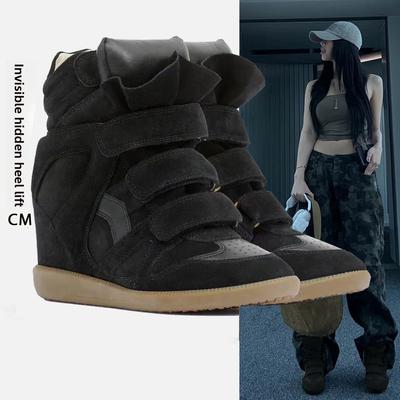 Unsichtbare Einlegesohle Höhenvergrößernde High-Top-Schuhe für Damen, vielseitige Freizeitschuhe für Sportbekleidung