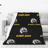 Can Am BRP Moto Racing Canam Blankets Flannel Awesome Soft Throw Blankets for Bedding Lounge Textile Decor