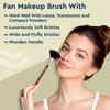 Gubb Synthetic Bristle Fan Brush For Face Makeup 1 Piece