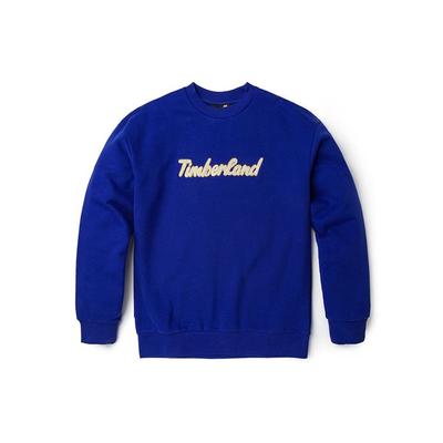 Casual Fleece Loose Round Neck Sweatshirt Women Sweatshirt Bright-Blue A6HV5-G58