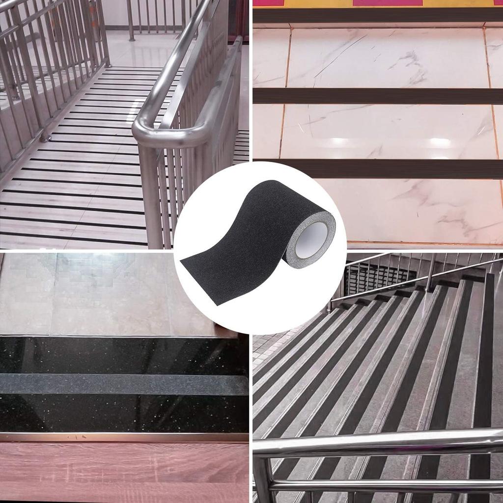 Mineral Sticker for Accident Indoor and Outdoor Strong Sheet 150mm X Anti-Slip Tape, Waterproof, Particles, Anti-Slip Stairs, Stepladders, Floors,