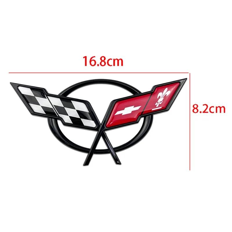 Emblemat Samochodowy 3D ABS Do Chevrolet Corvette C5 C6 C7 C8 Tylna Klapa Bagażnika Przednia Maska Naklejka Zamiennik Odznaki Dekoracja Zewnętrzna