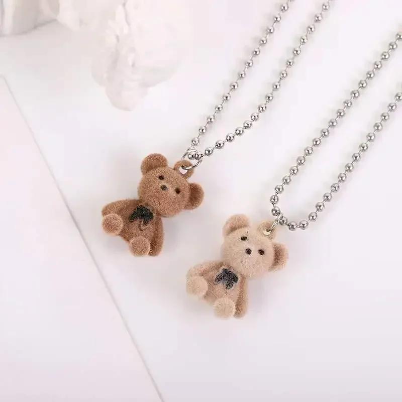 

Девочки модные милые последние популярные милые медведи дамы подарок ожерелье и кулон ювелирные изделия аксессуары для женщин креативные подарки хаки