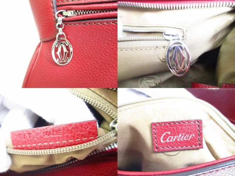 Authentic Cartier Wine Red Calf Leather Hand Bag Purse Marcello de Cartier SM #a147  Refurbished