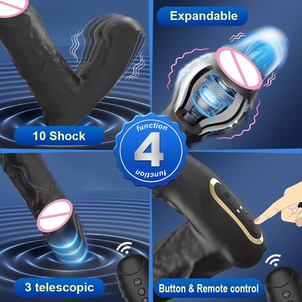 Wireless Remote Control Simulation Dildo Prostate Vibration Massager Female Clitoris G Point Anal Stimulation Adult Sex Toys