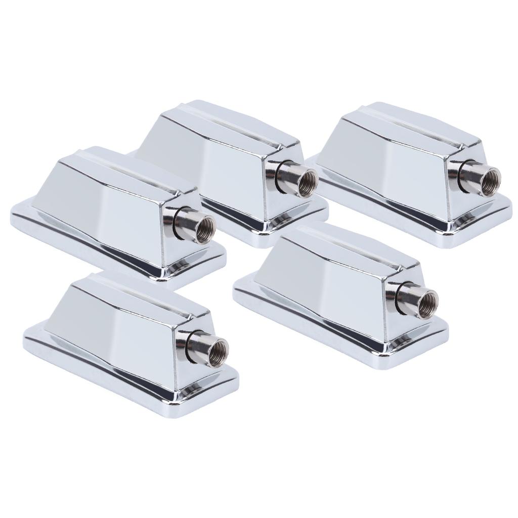 5 stk Skarptromme Seksjon Klokrok Rektangulær Krombelagt Bass Erstatningsdeler Tilbehør