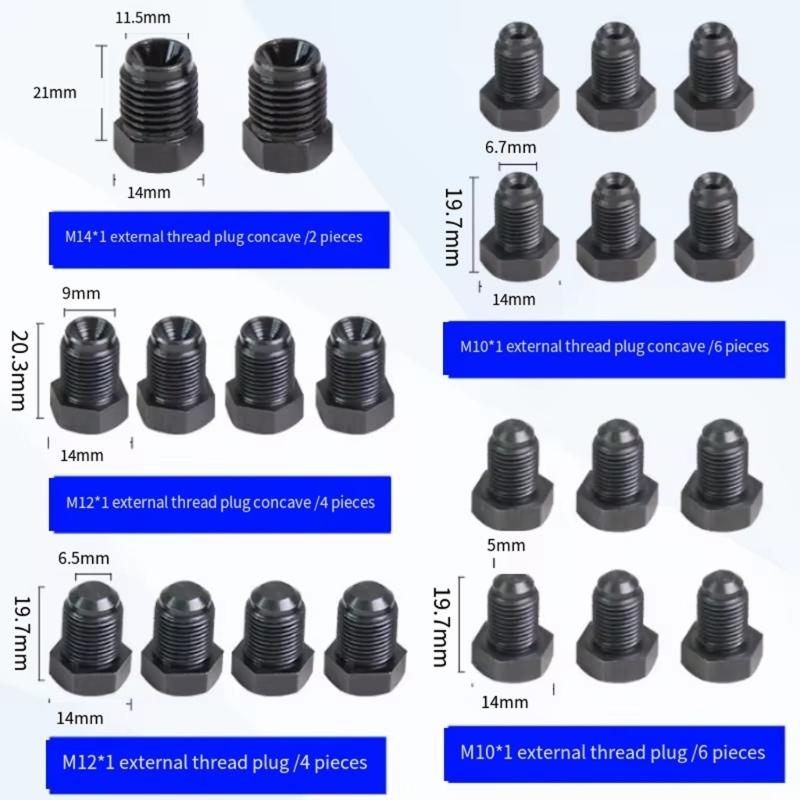 Automotive ABS Pump Sealing Cap Protectors With 3000PSI Resistance Quick Installation For Brake Fluid Line Maintenance