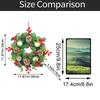 Christmas Wreath Candlestick Ornaments, Simulated Wreath Candlestick Desktop Decorations And Wall Hangers