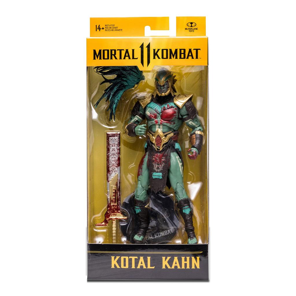 McFarlane Toys Mortal Kombat Kotal Kahn (Bloody) 7-Inch Action Figure with Accessories