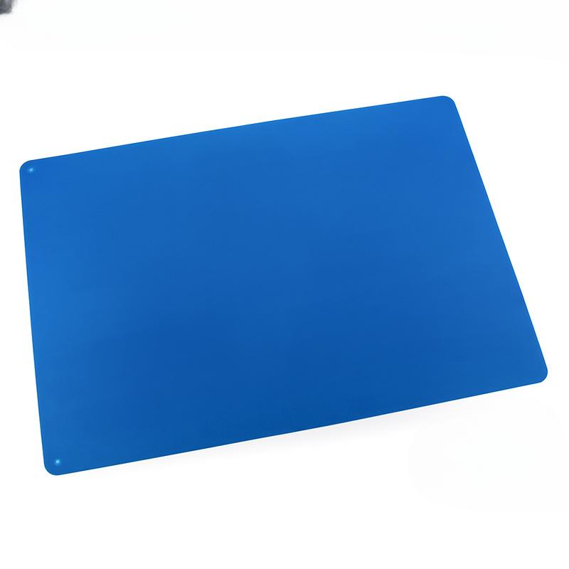 

Квадратный силиконовый коврик для столовых приборов для детей и студентов с большой однотонной теплоизоляционной подушкой, нескользящий коврик 56.7x40x0.08cm темно-синий