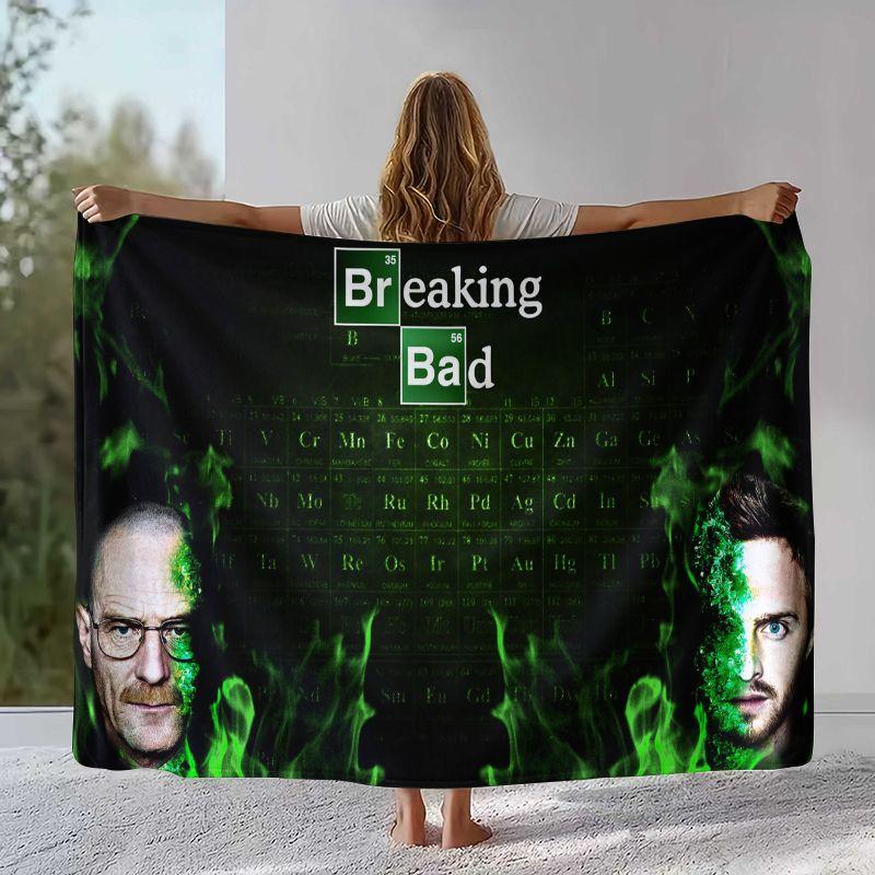 Classic Breaking Bad Walter TV Flannel Blanket,Ultra Soft Warm Plush Throw for Home Bedroom Bed Sofa Cover Office Picnic gift