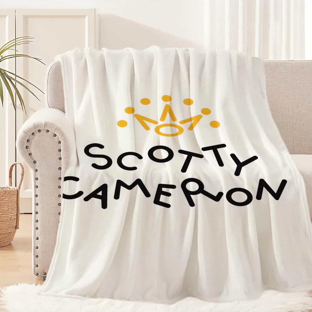 Scotty Cameron Golf Logo Blanket Blanket for Couch Sofa Travel Home Hiking Picni Bed Beding Flannel Blanket Birthday Gift