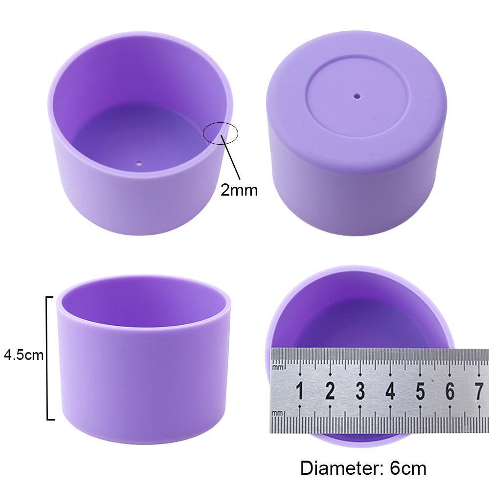 17 Colors  6.0CM Silicone Anti Slip Cup Bottom Cover 60MM Heat Insulation Bottom Cover Bottle Cover Cup Cover Silicone Base