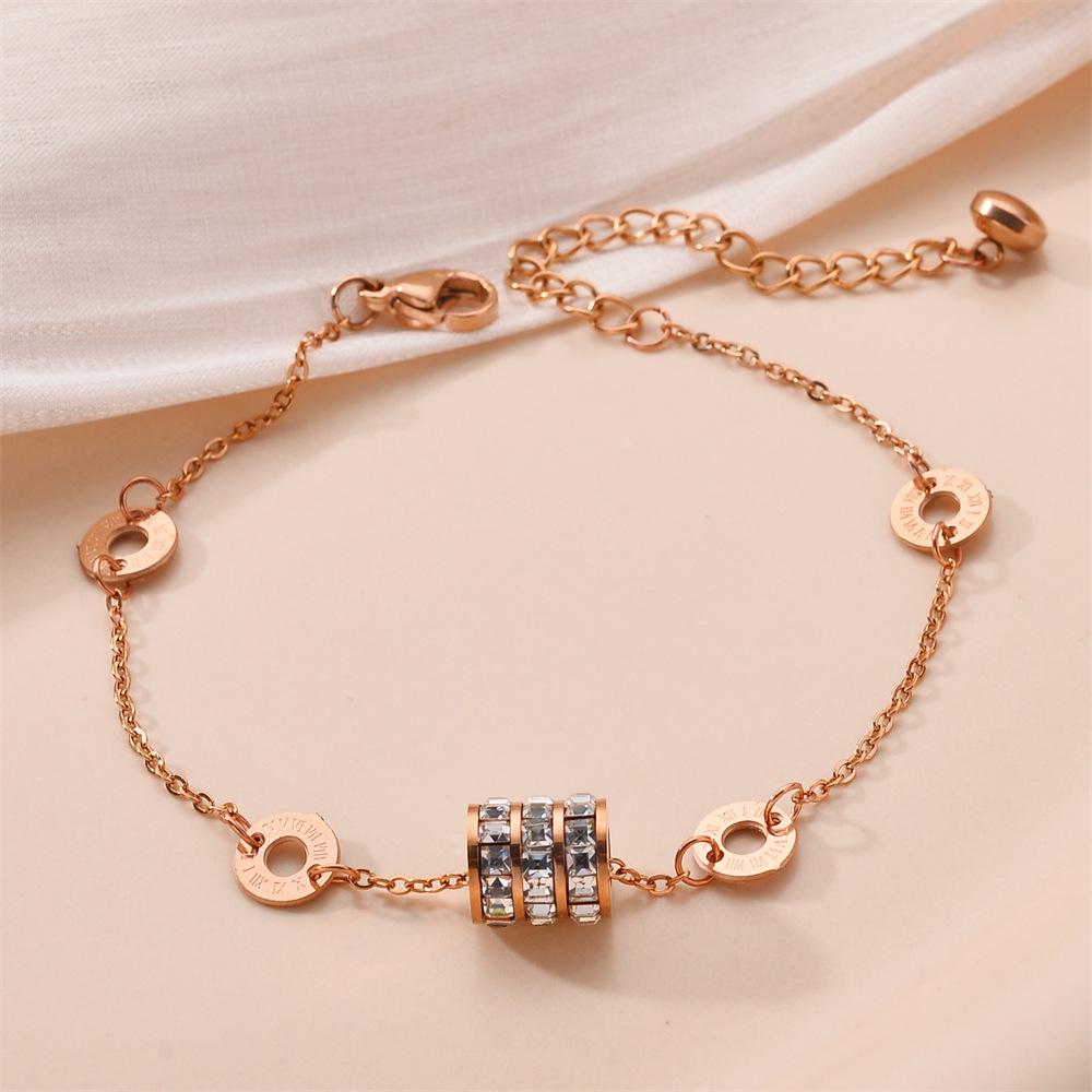 Korean Titanium Steel Four-Leaf Clover Bracelet - Women's Fashion, Versatile & Non-Fading Jewelry