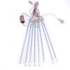 Solar Meteor Shower String Lights EU Plug Waterproof Shooting Star Rain String Light 8 Tubes Fairy String Landscape Garden Light