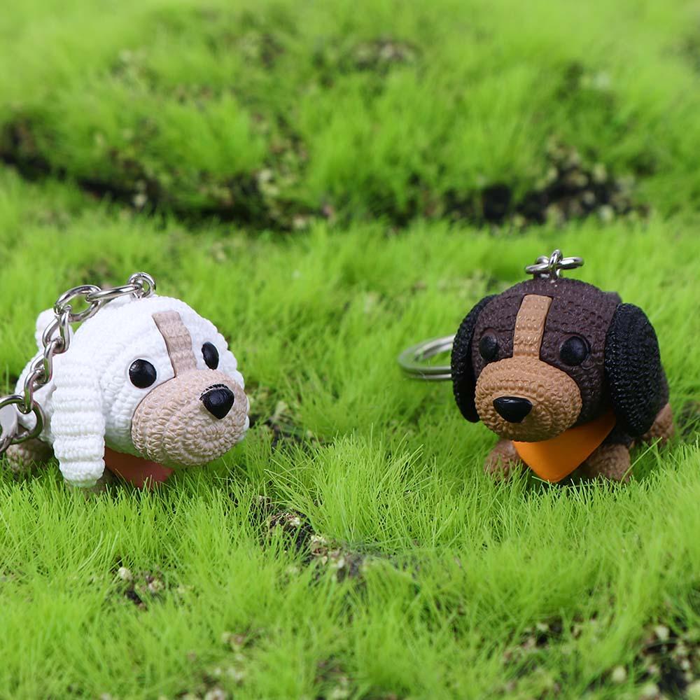 Bag Ornaments Key Accessories Wool Dog Bag Pendant Dog Doll Keyrings Keychains Dog Mascot Keychain