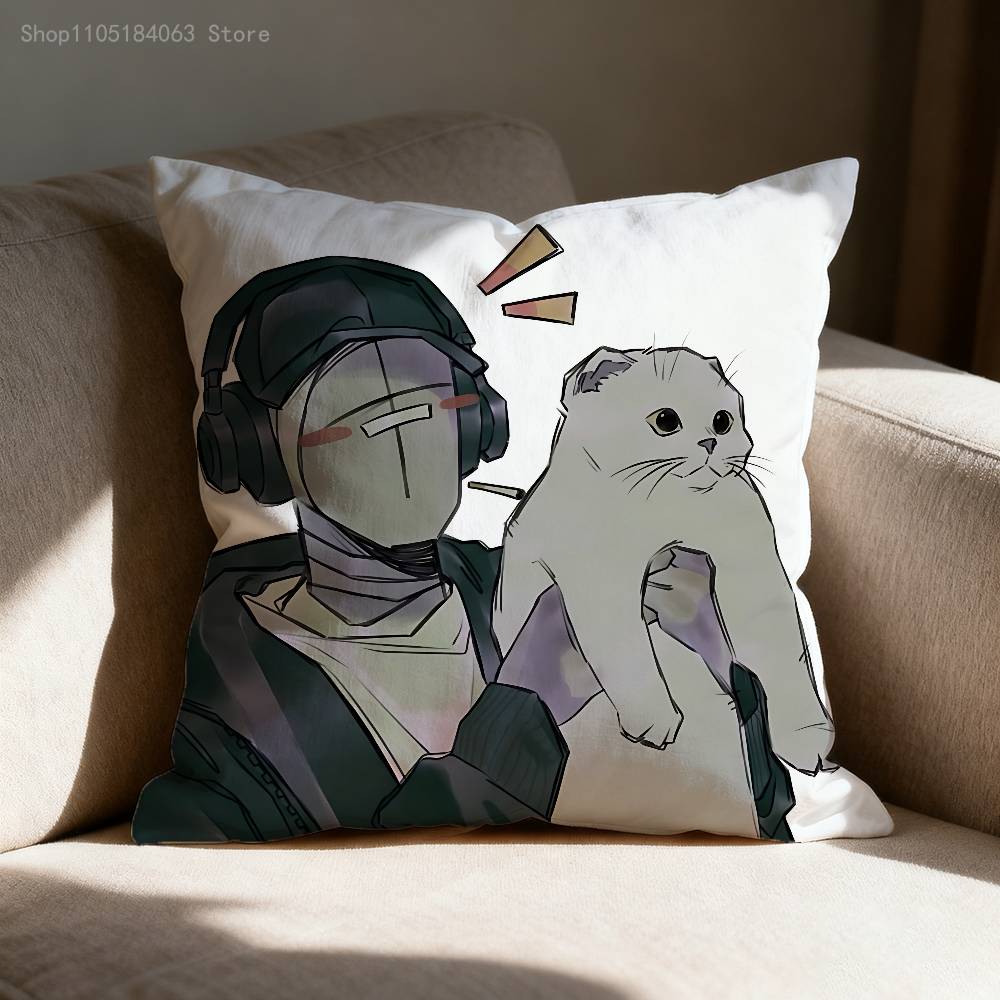 D-Deimos M-Madness C-Combat Pillow Case Print Polyester Fiber 40X40 cm Home Sofa Throw Cushion Cover Decoration 30cmx30cm