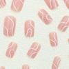 24pcs Square Line Press-on Nails with Jelly Glue and 1 Applicator Stick