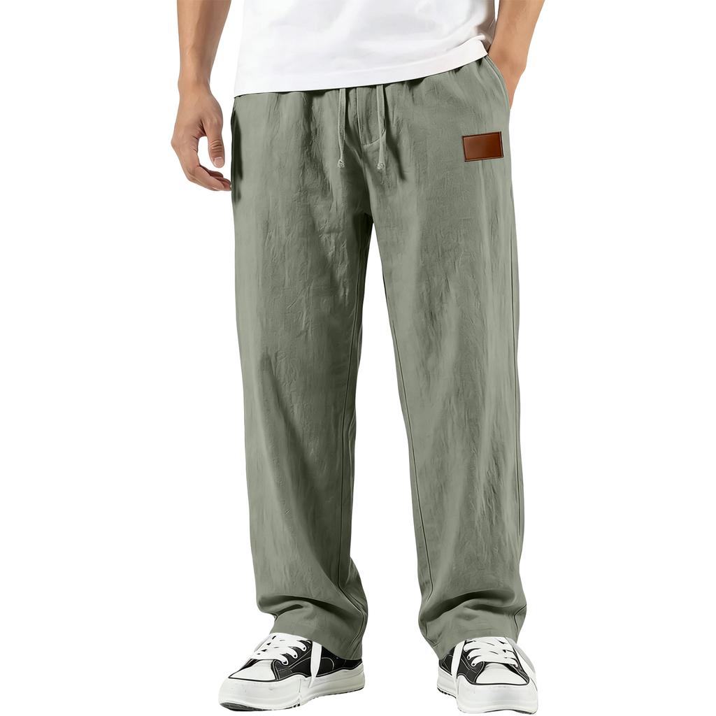 Men's Cotton Linen Trousers Men's Casual Fashionable Cotton Linen Trousers