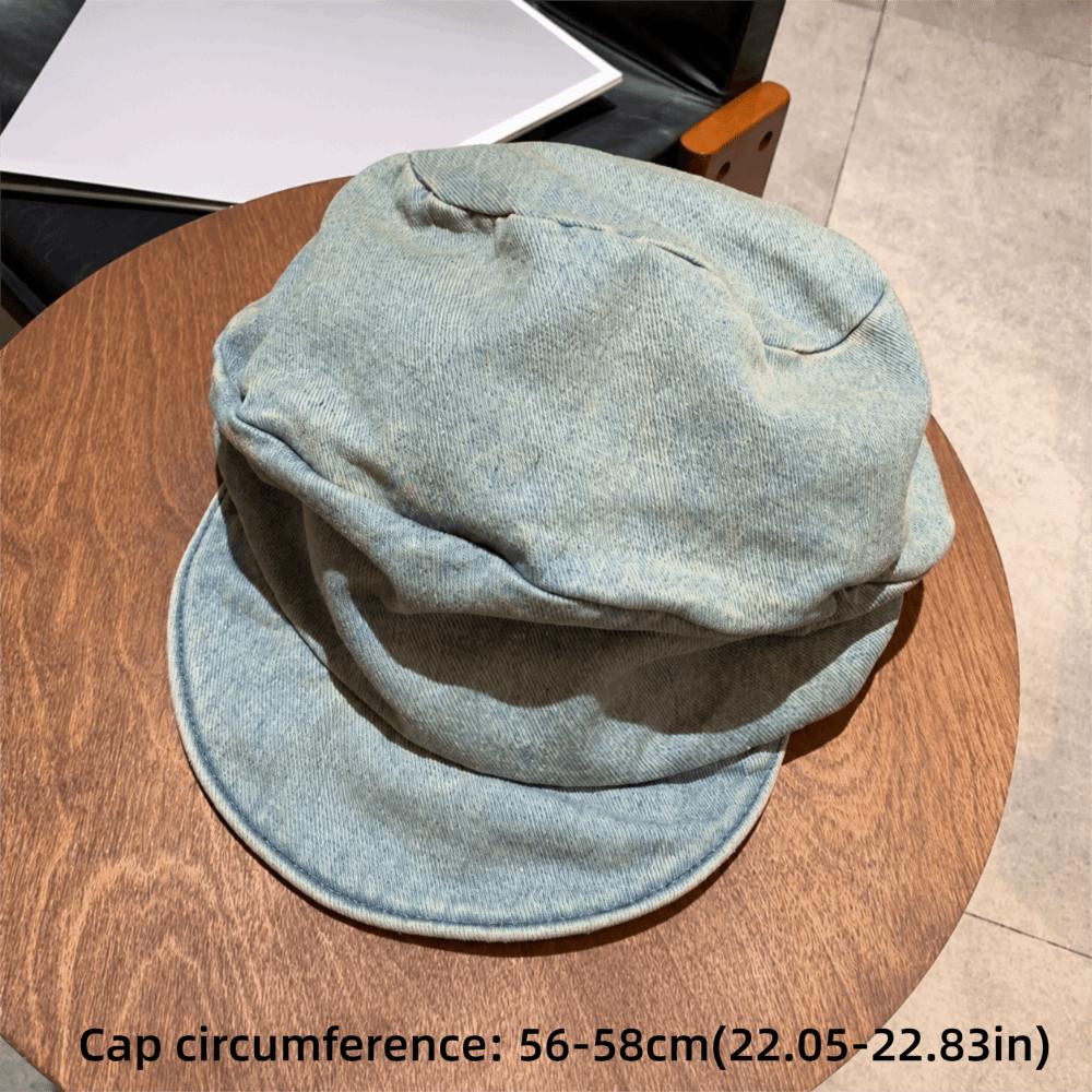 Schmale Schirmmützen Newsboy Hüte Jeans Achteckige Baskenmützen Retro Baskenmützen Kappe