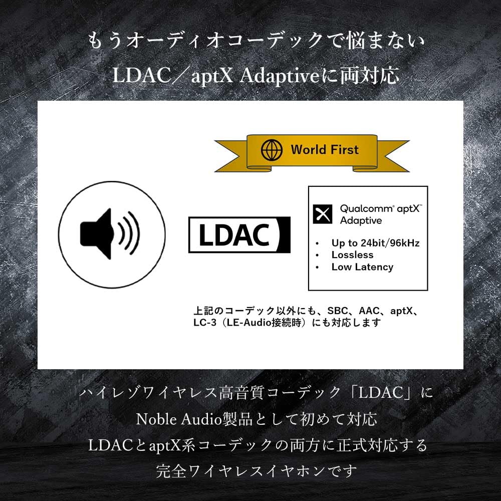 Noble Audio FALCON MAX NOB-FALCONMAX-B [Ships from an authorized Japanese retailer] Wireless Bluetooth Earphones with High-End MEMS Drivers