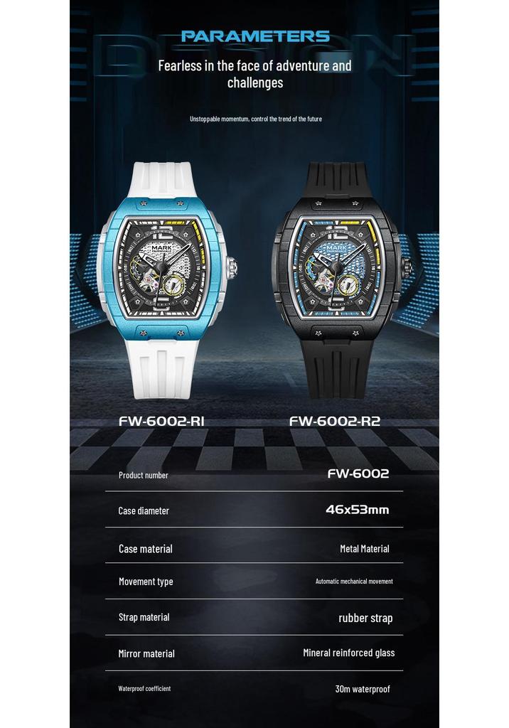 Mark Fairwhale Luminous Waterproof Mechanical Watch - New Model