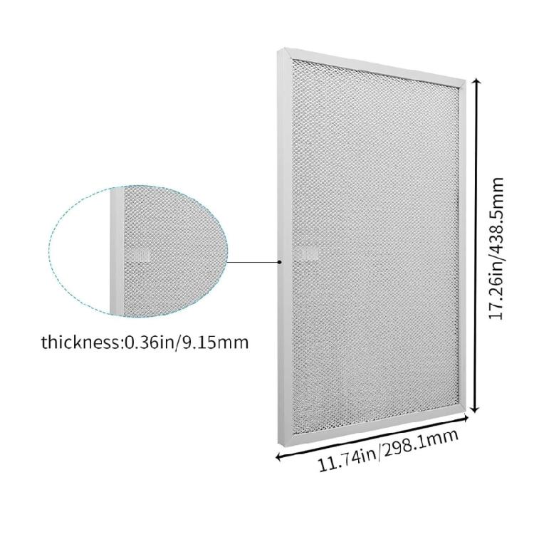 Set of 2 Heavy Duty Metal Range Hood Filter Replacement Filter Suitable for QS1 Series Captures Grease Effectively