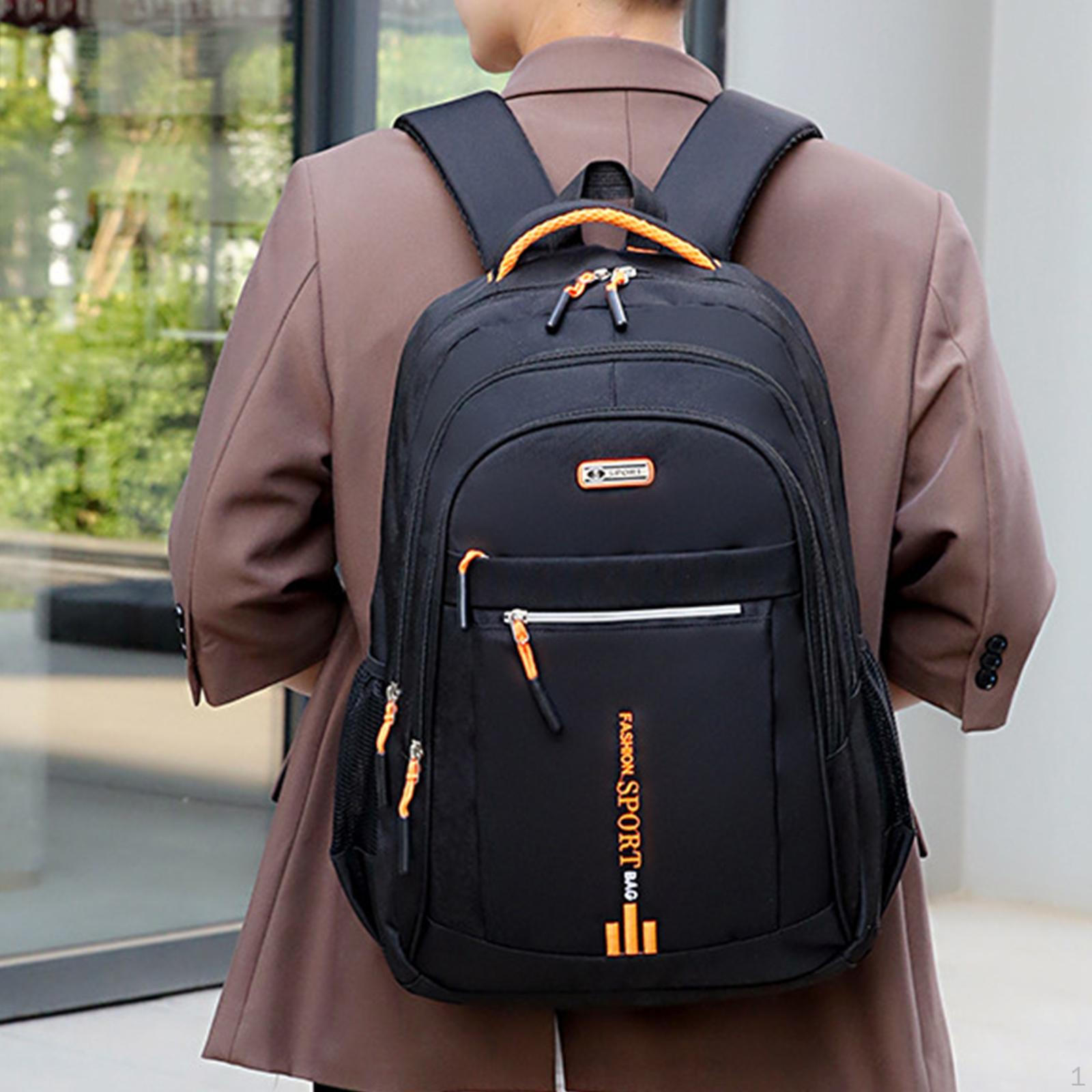 

Рюкзак для ноутбука из нейлона с отделениями для компьютера и книжной сумкой для работы и бизнеса на выходных