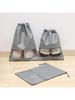 Portable Travel Shoe Bags, Large Drawstring Shoes Pouch Storage Translucent Organizer Bags