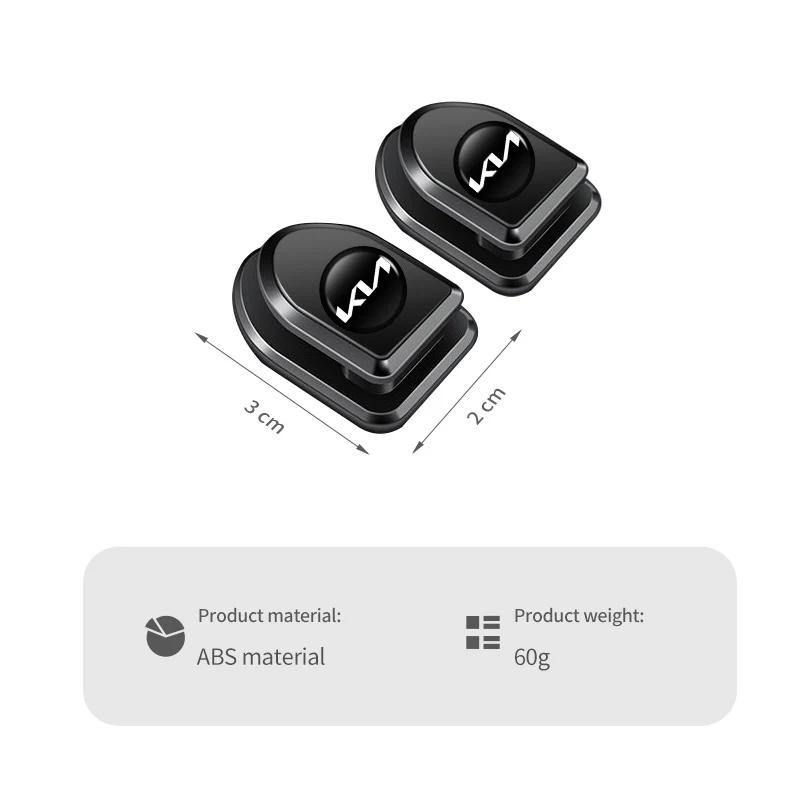 ABQ4 4pcs Mini Car Paste Hook Self Adhesive Invisible Storage Holder For KIA Ceed Sportage Rio K5 K2 Optima Cerato Venga Sedona