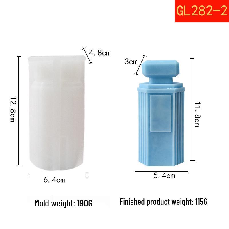 3D Silicone Mold for Perfume Bottle-Shaped Aroma Diffuser & Candle Ornament