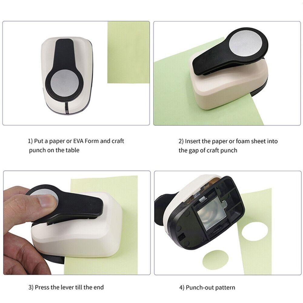 1 Pcs New Circular Hole Shape Hole Puncher Labor-saving Design Punch ABS + Alloy Circular Embosser EVA Chip 9/16/25/38/50 Mm